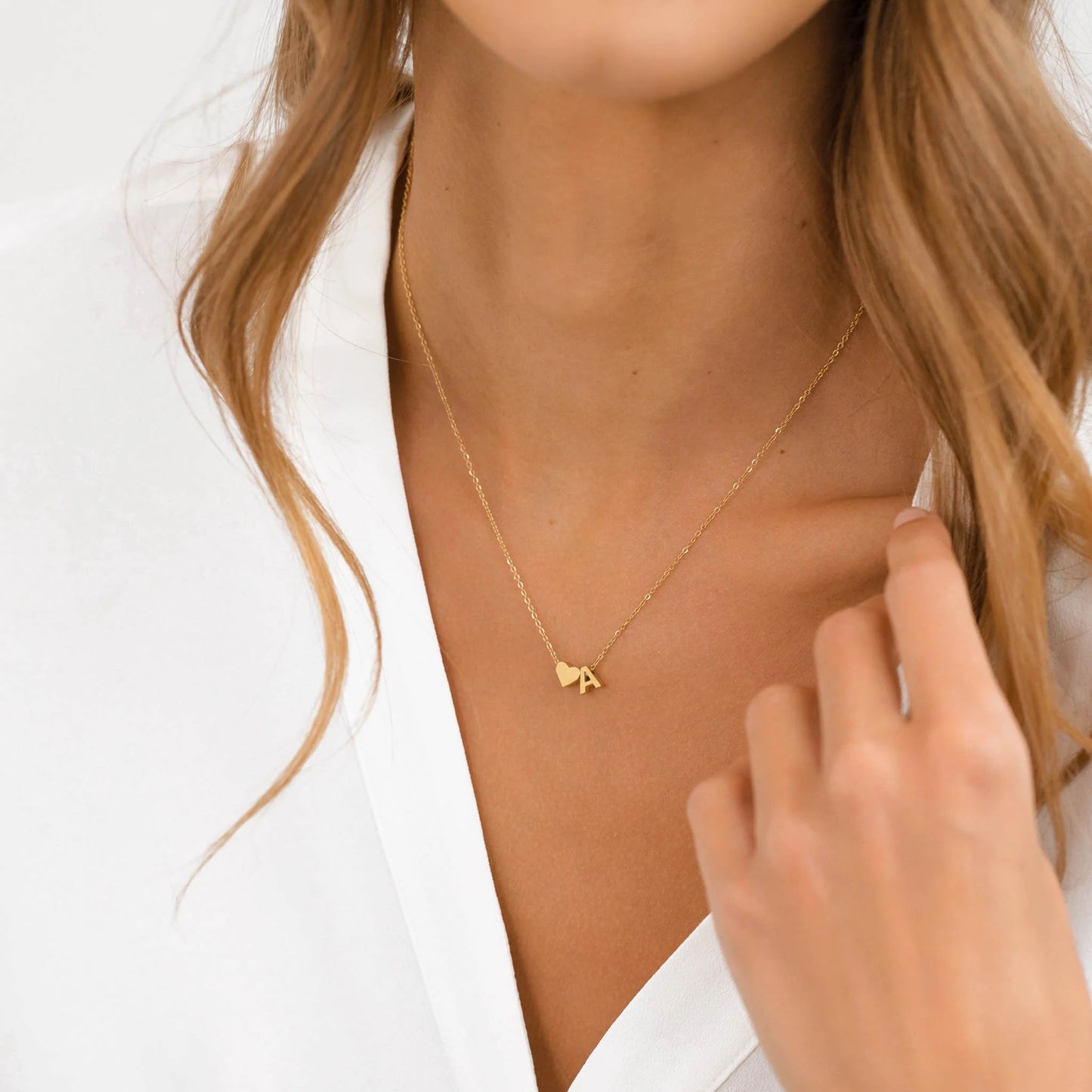 PERSONALIZED INITIAL NECKLACE 14K BEST SELLER